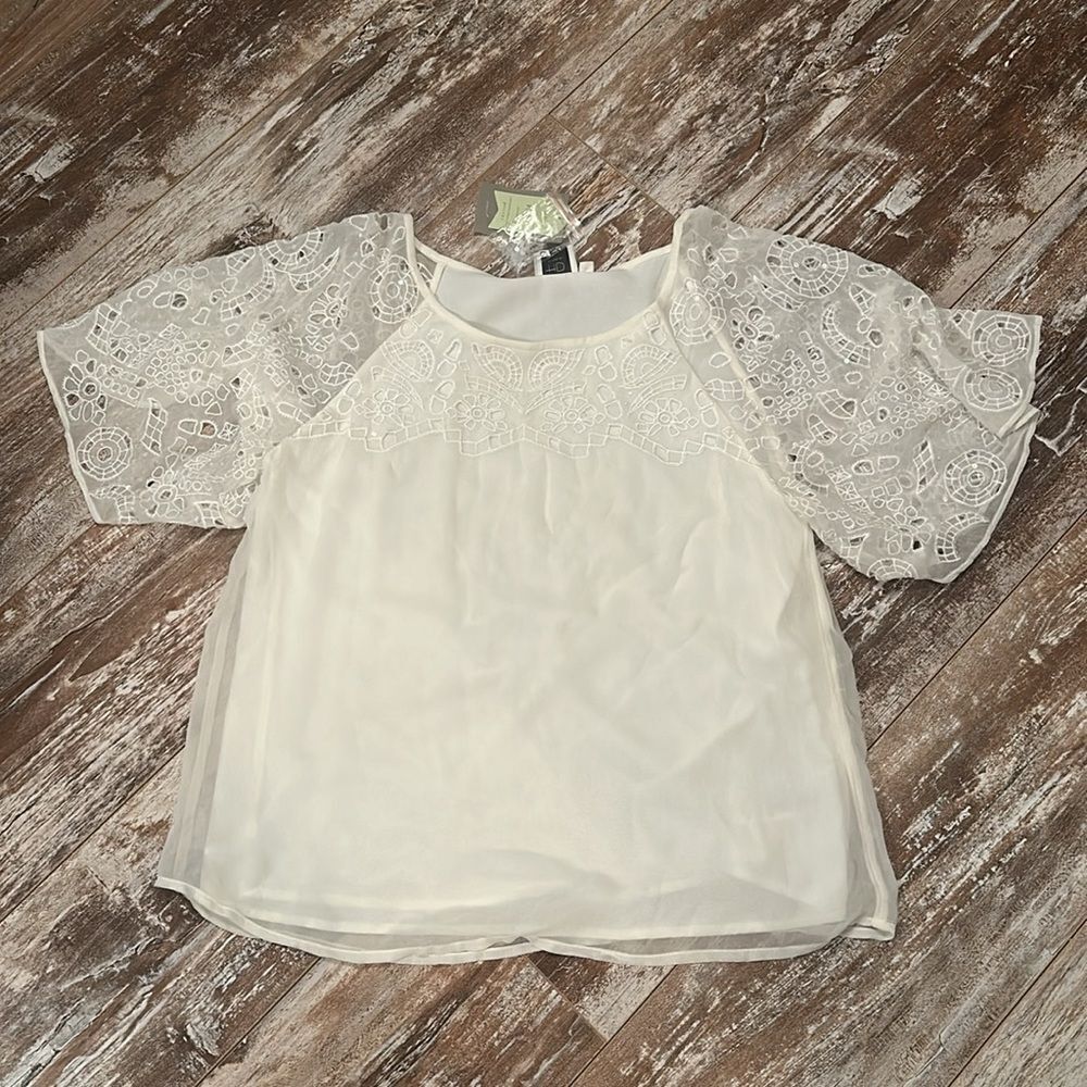 NWT Anthropologie HD In Paris Sequin and Beaded Blouse